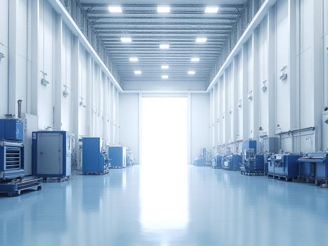 Wide interior shot of Harris Moving warehouse